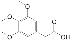 3,4,5-Trimethoxyphenylacetic acid Structure